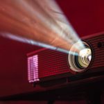 A close up photo of a projector